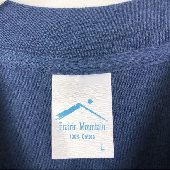 PRAIRIE MOUNTAIN | OUTER BANKS Vintage Single Stitch Navy Blue Tee Unisex Large - Picture 6 of 7